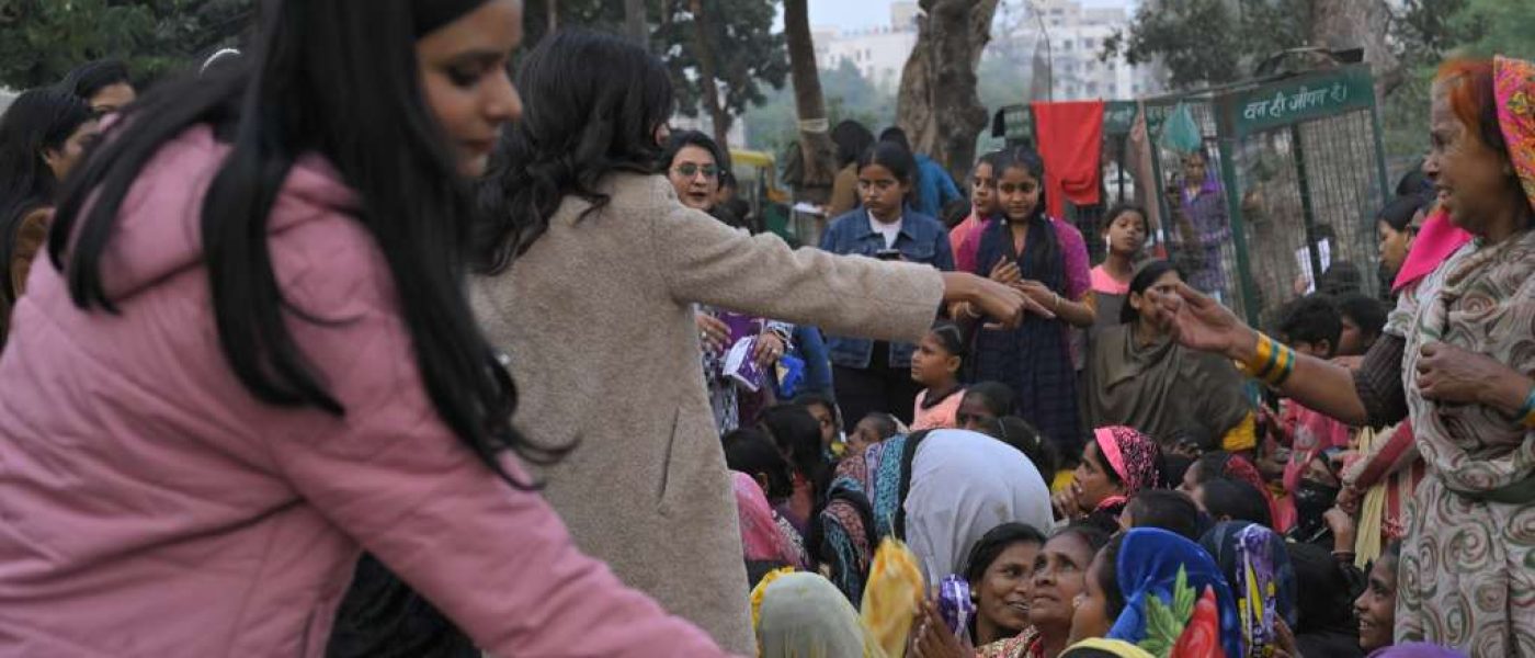 Roof Foundation - Sanitary Pad Free Distribution